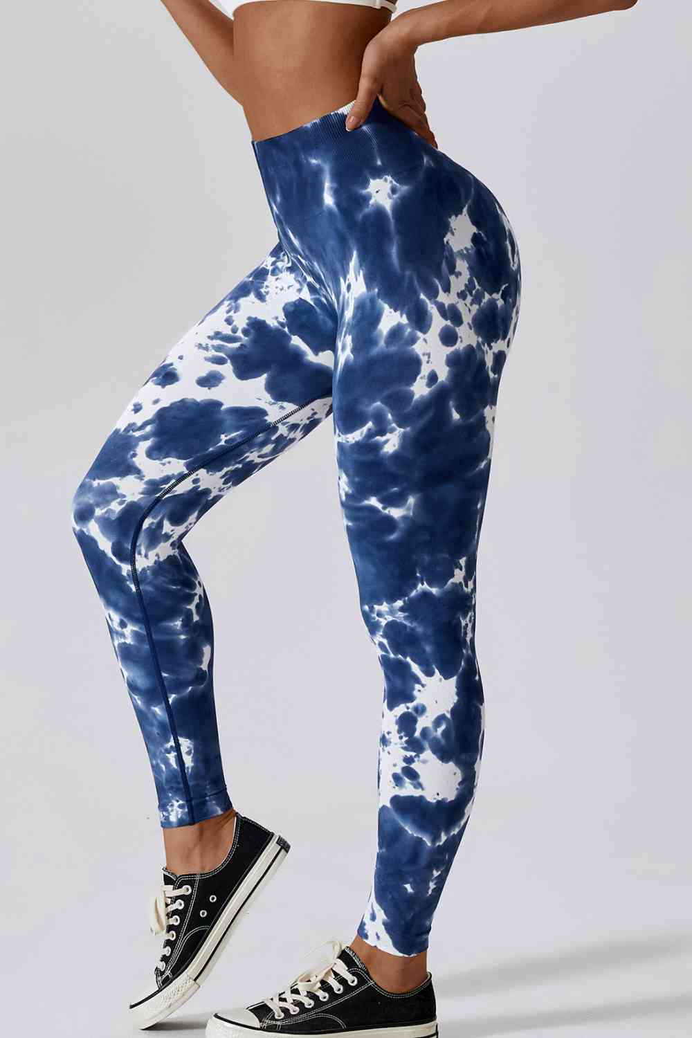 High Waist Tie-Dye Long Sports Pants